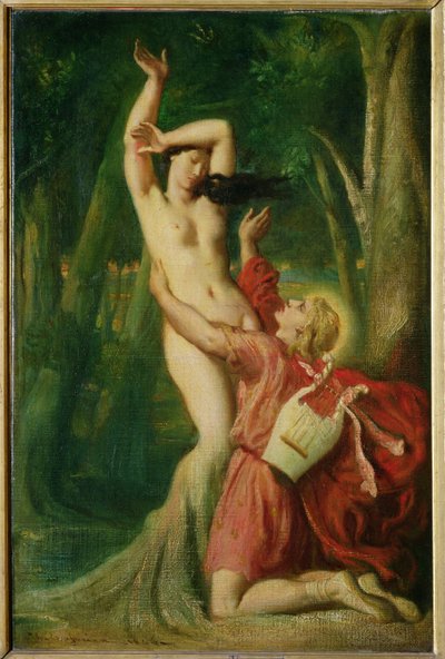 Apollo en Daphne, c.1845 door Théodore Chassériau